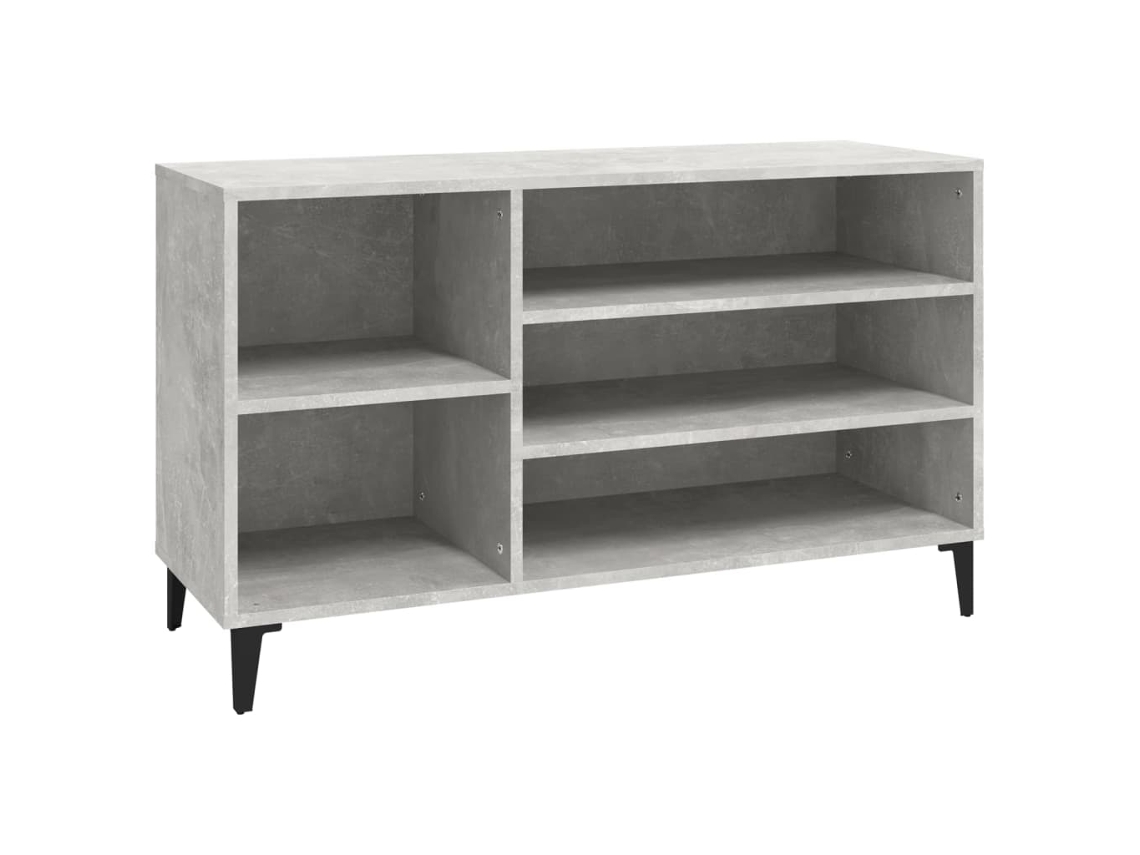 Zapatero Organizador en Madera Procesada Gris Cemento 102X36X60 Cm