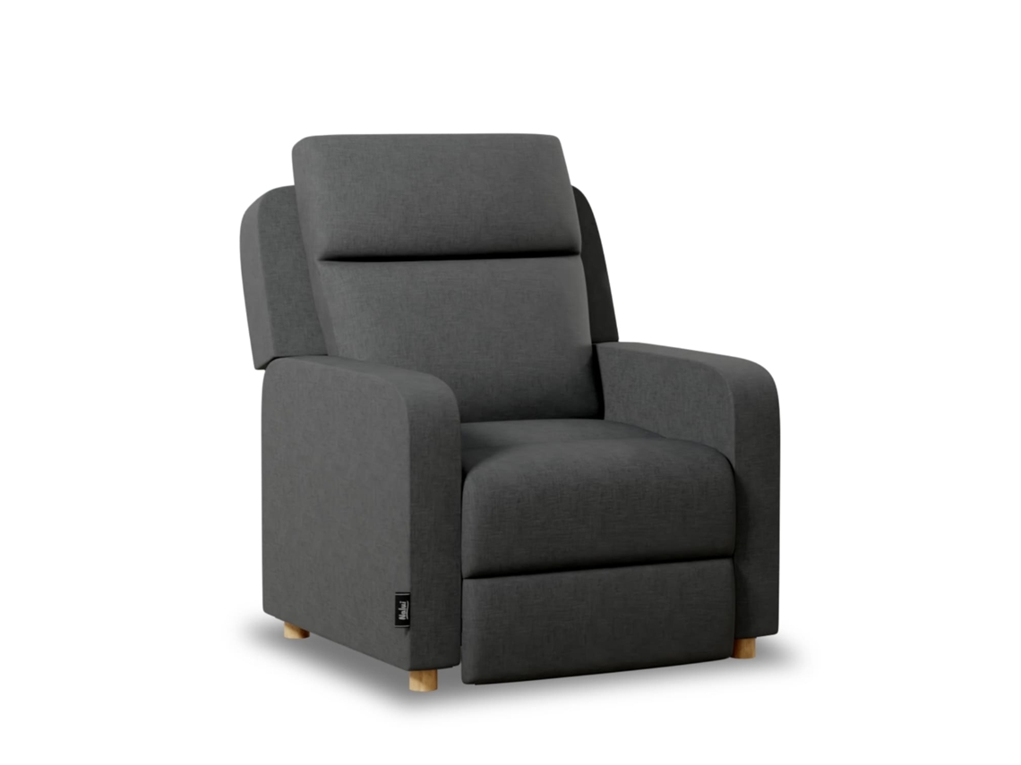 Sillón Relax Gris Antracita NALUI One Fabric Reclinable