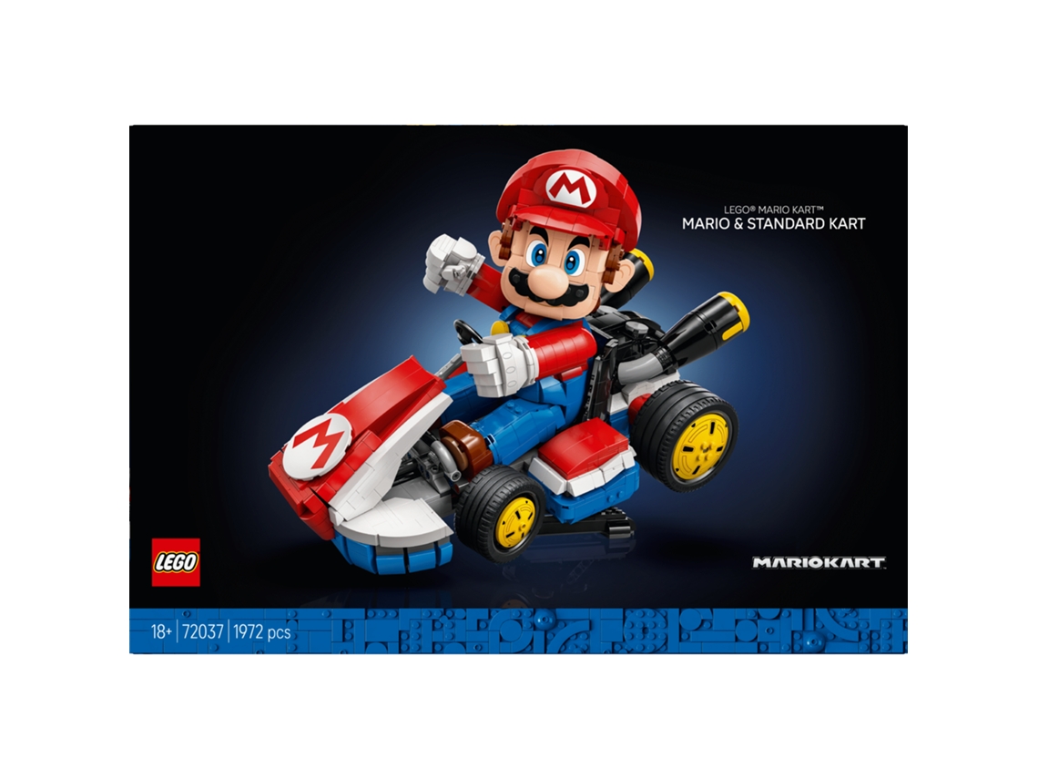 LEGO® 72037 Super Mario™ Mario Kart™ Regalo coleccionable para adultos, Figura para construir, Modelo de vehículo icónico para fanáticos