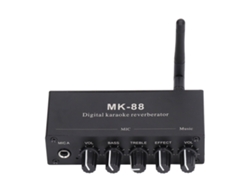 Amplificador De Reverberación Digital Estéreo Bluetooth 5.0 Con Entrada De Micrófono Dc 12v