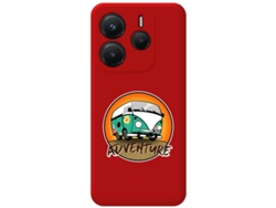 Funda Roja Diseño Adventure para Xiaomi Redmi Note 14 5G TUMUNDOSMARTPHONE Silicona Líquida Rojo