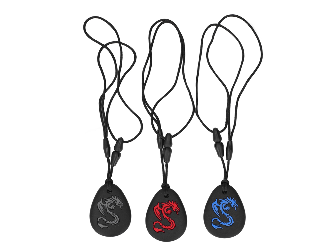 Collar Con Chupete De Silicona De 3 Piezas Para Bebés, Ideal Para La Dentición, Con Sistema De Enfriamiento Y Resistente Al Calor. Juguete Masticable.