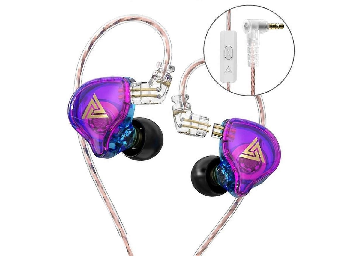 Auriculares QKZ AK6 Plus Hi-Fi Bass con cable de audio desmontable, graves potentes y dinámicos, y micrófono Hengrongshen.