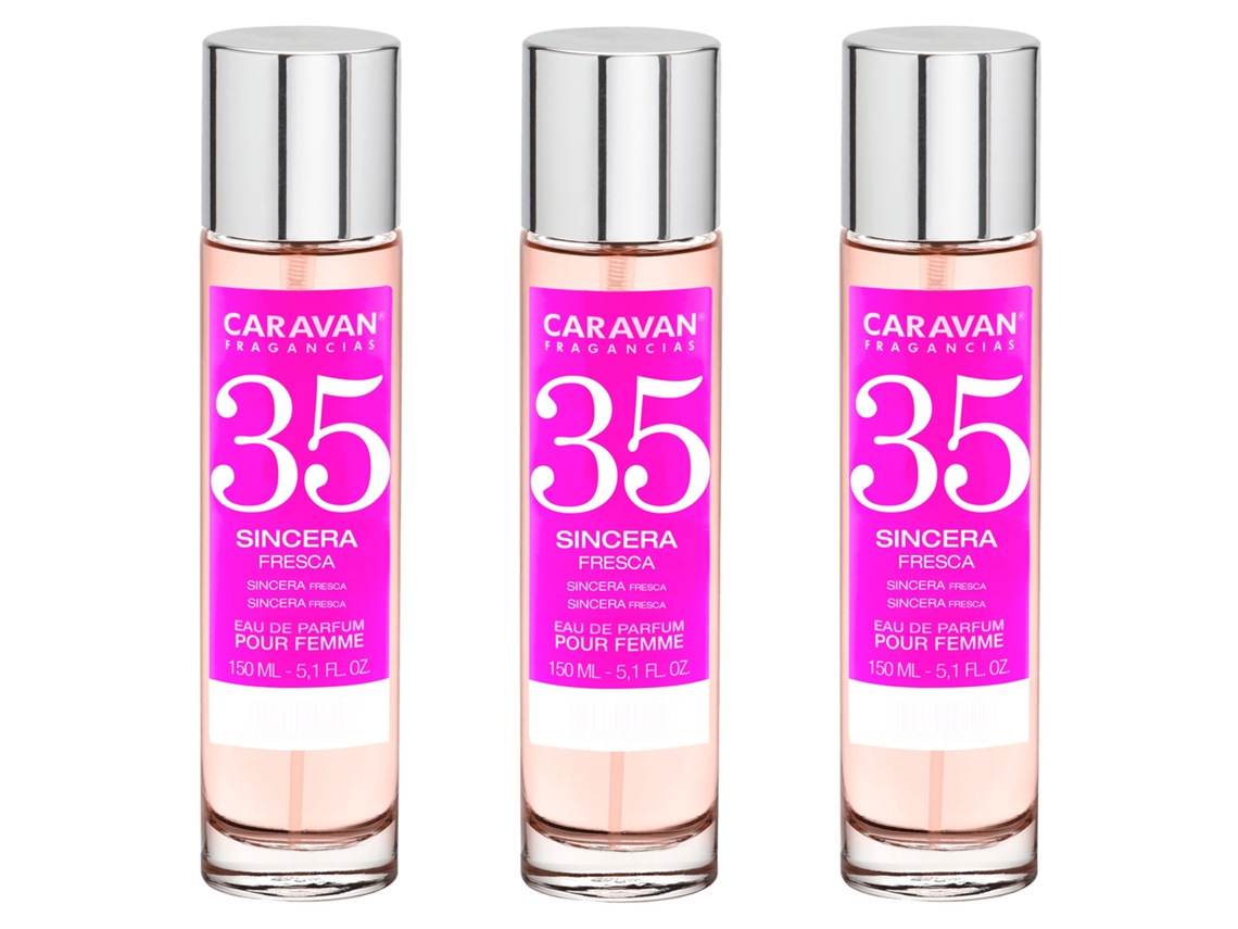 3x CARAVAN Perfume de Mujer Nº35 - 150ml