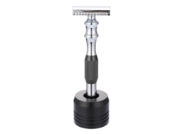 2026-razor De Afeitar Clásico De Doble Filo Para Hombres Con Base, Afeitado Seguro Y Estiloso, Manual (base Negra)