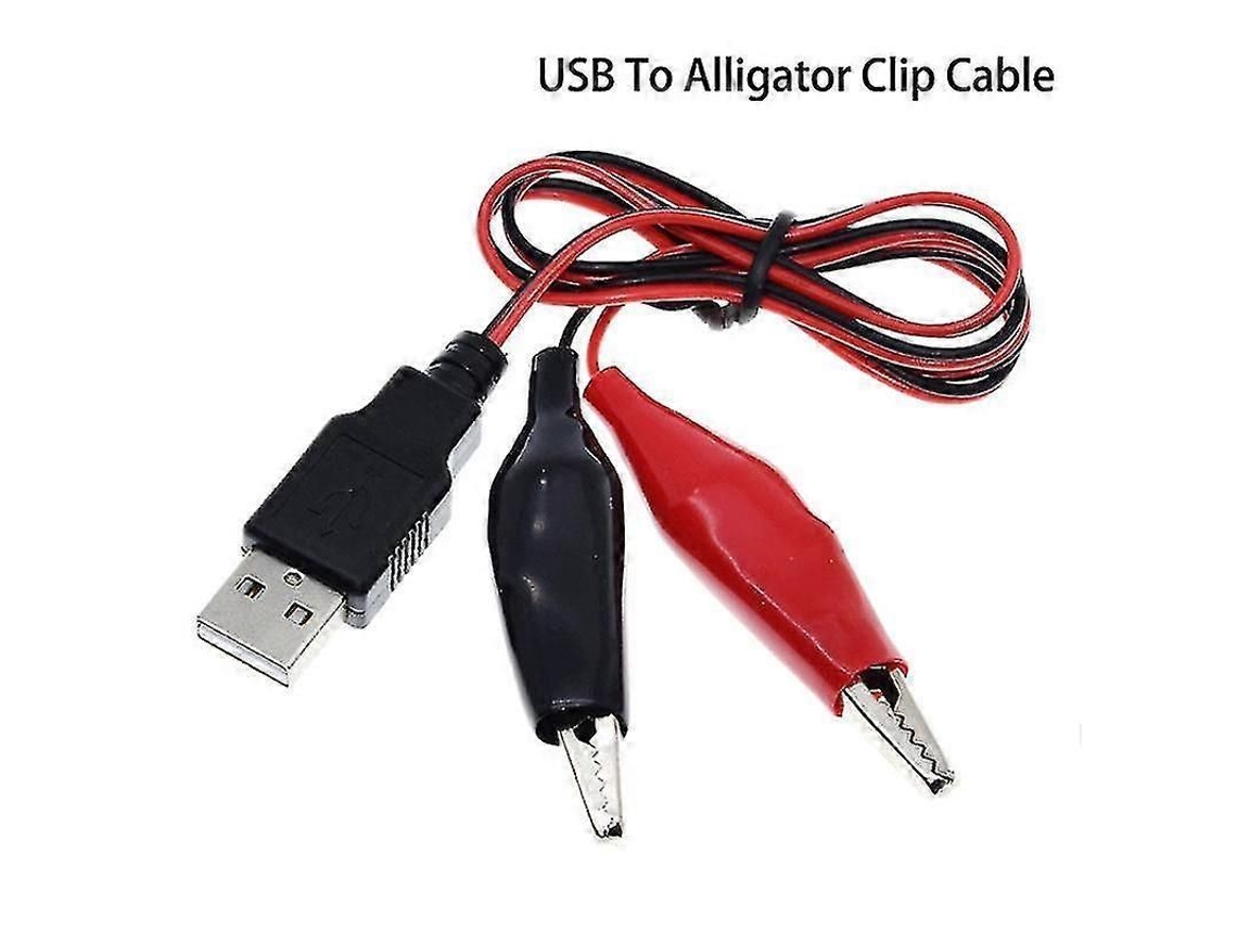 Cable Usb De Prueba De Batería Con Pinzas De Cocodrilo Para Dispositivos Móviles, 0,5 M, 3 A