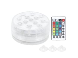 Bj-luz Submarina Led Ip68 Rgb 16 Cores Com Ventosas Magnéticas E Controle Remoto De 21 Teclas Para Piscina