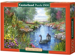 Puzzle CASTORLAND Black Swans, Andres Orpinas (1500 Piezas)