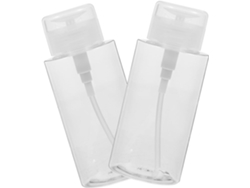 Frascos Líquidos Recargables Con Dosificador De 200 Ml, Paquete De 2, Para Productos De Manicura Y Desmaquillado.