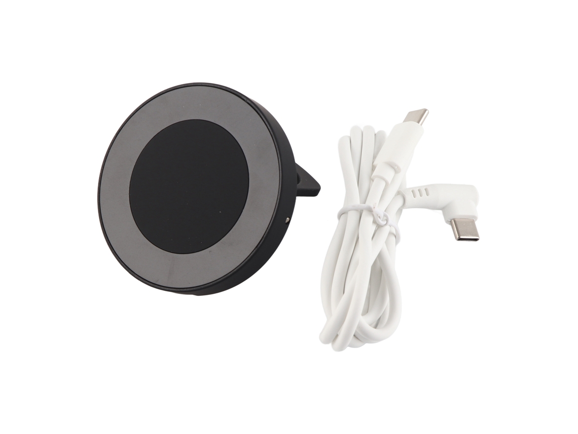 Base Para Cargador Magsafe 15w, Carga Inalámbrica Magnética Rápida Para Macbook Pro Y Iphone 12 13 14, Color Negro