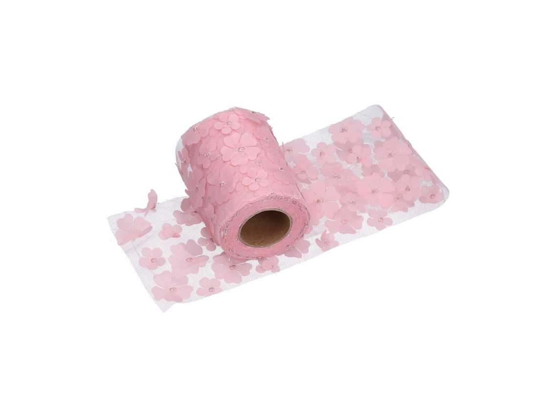 Rollos De Tul Floral Premium De 10 Cm X 10 Yardas, Poliéster Brillante Para Decoración Diy.