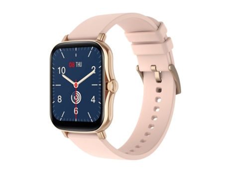 Smartwatch Y20 con pantalla HD de 1,7 pulgadas y perilla giratoria IP67 a prueba de agua en oro rosa