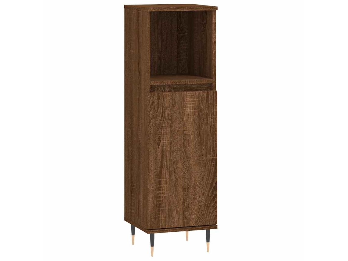 Mueble De Baño VIDAXL Marrón Madera contrachapada (30x30x100 cm)