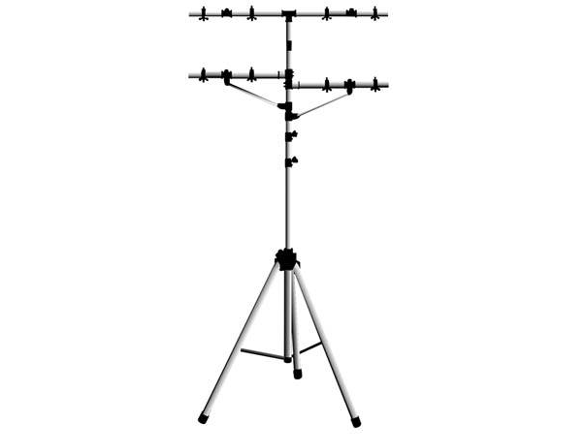 Trípode HQ POWER Double lighting stand (Altura Máxima: 400 cm - Aluminio)