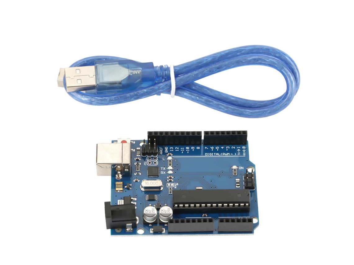 Placa De Desarrollo 16u2 Con Cable Usb, Interfaces Sda/scl, 13 Puertos De E/s Digitales Y 5 Puertos De E/s Analógicas.