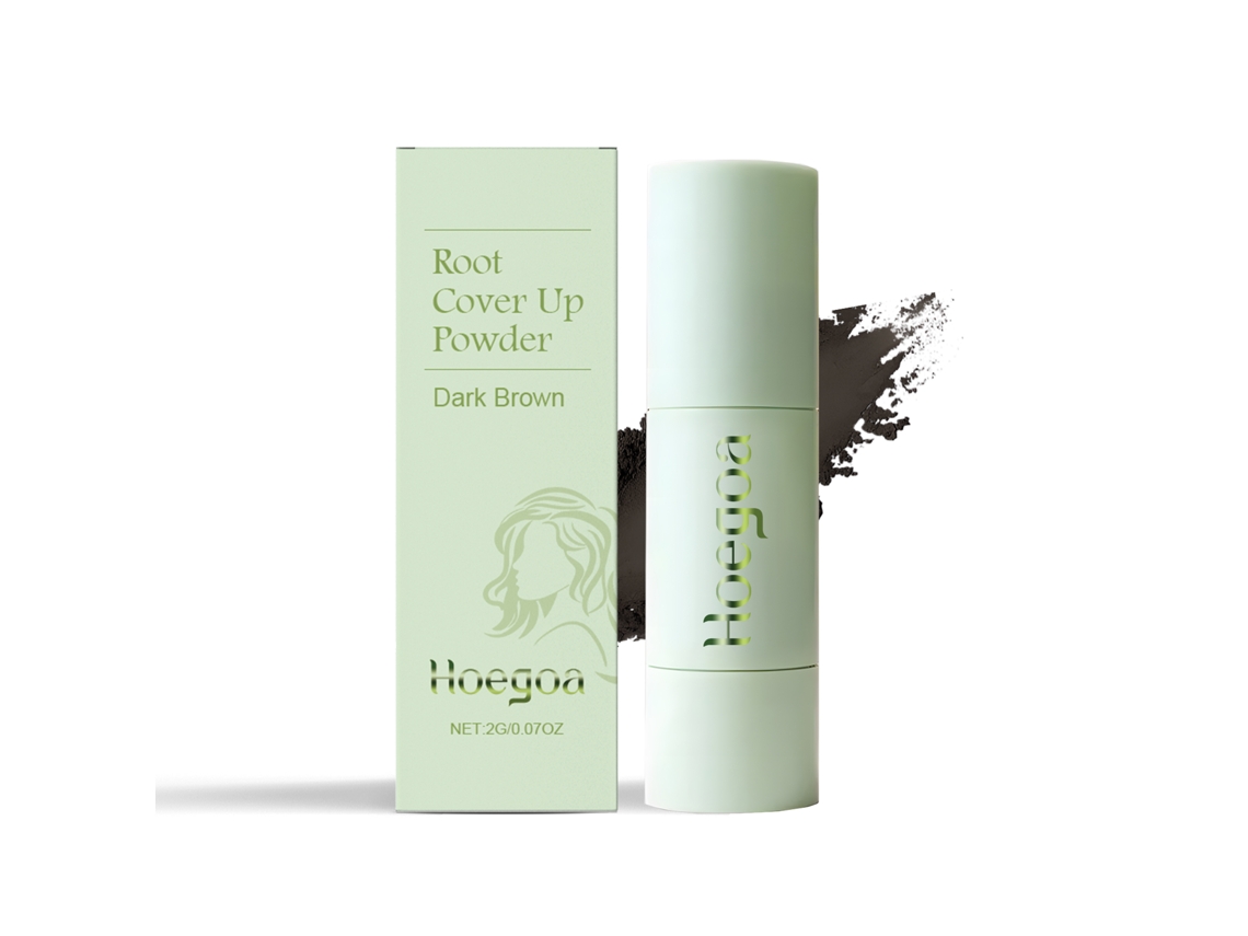 Relleno de línea de cabello castaño oscuro natural