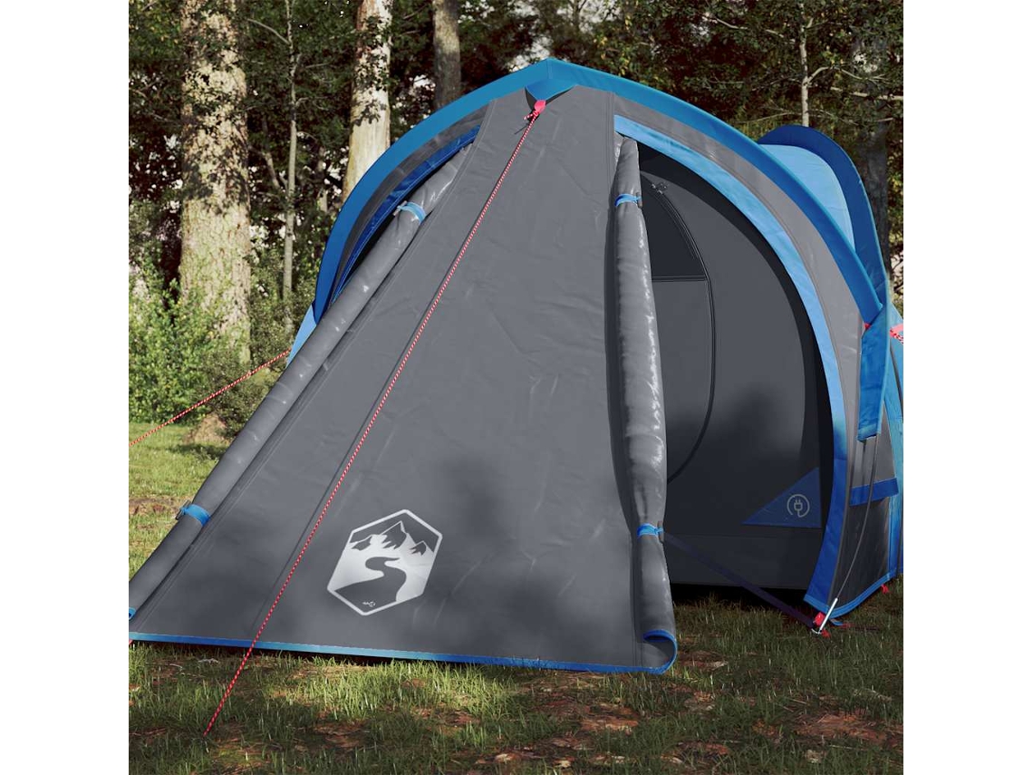 Tienda de campaña tipo domo impermeable azul para 2 personas