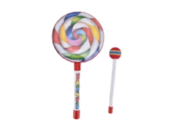 Ats-tambor De Mano De Madera Con Marco En Forma De Dibujo Animado, Apariencia Bonita, Sonido Clara Y Dulce, Pequeño Volumen, Para Niños Lolly