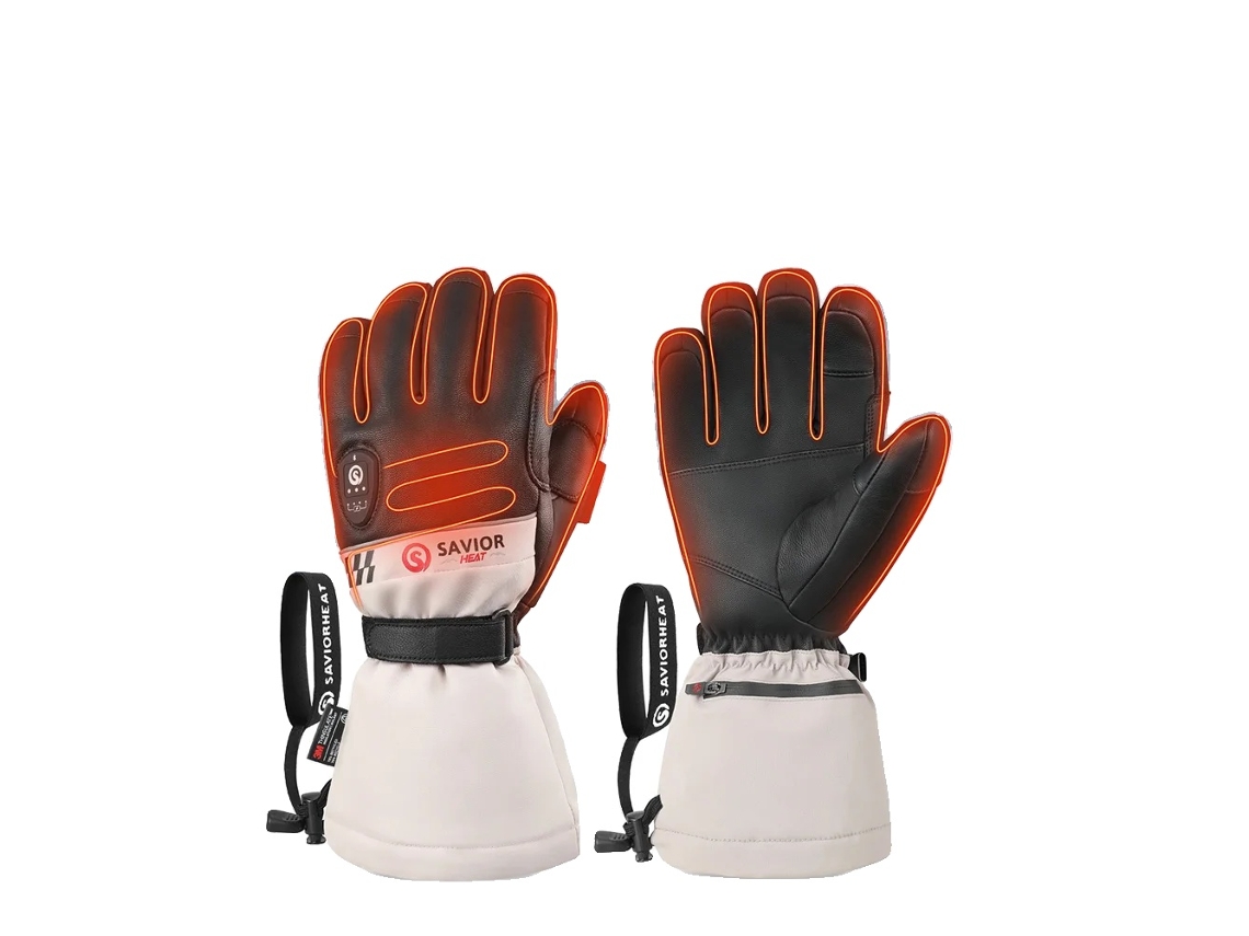 Guantes de esquí calefactables, calentamiento instantáneo en 30 segundos, compatibles con pantallas táctiles, guantes de esquí P03fw, OEM
