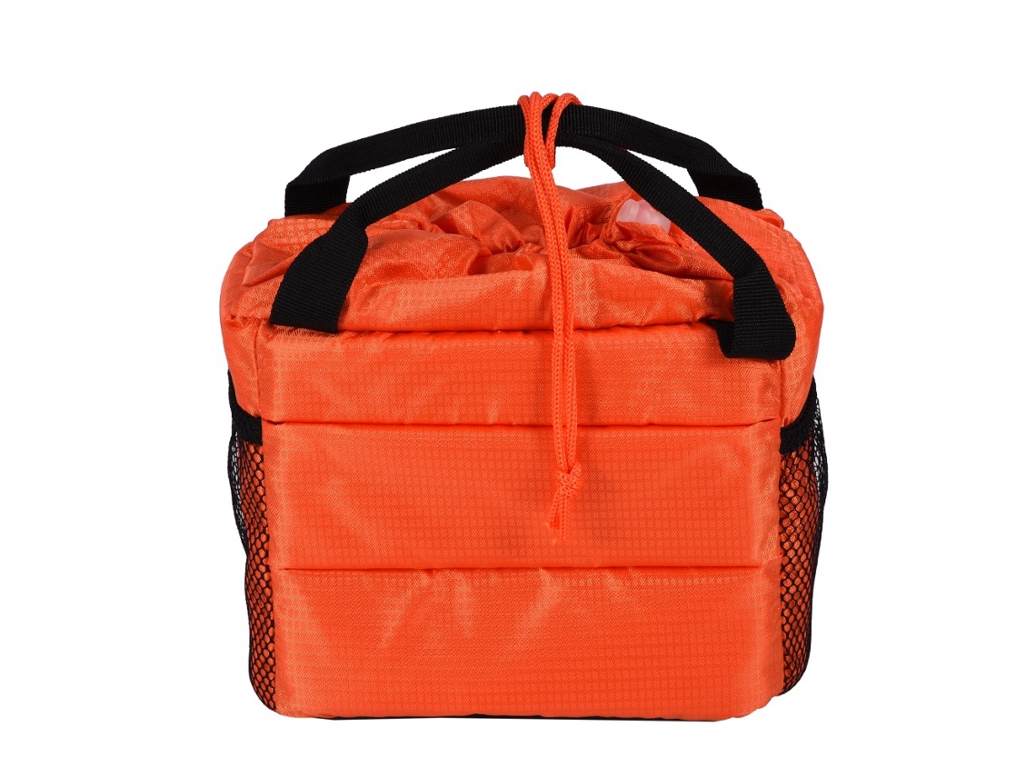 Bolsa De Mano Para Cámara Dslr Impermeable Con Particiones Y Relleno Antichoque Naranja