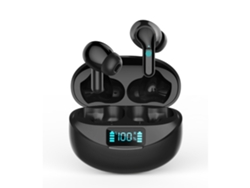 YEMAESRE Auriculares Bluetooth Sin In Ear Pantalla Lcd Impermeable Negro