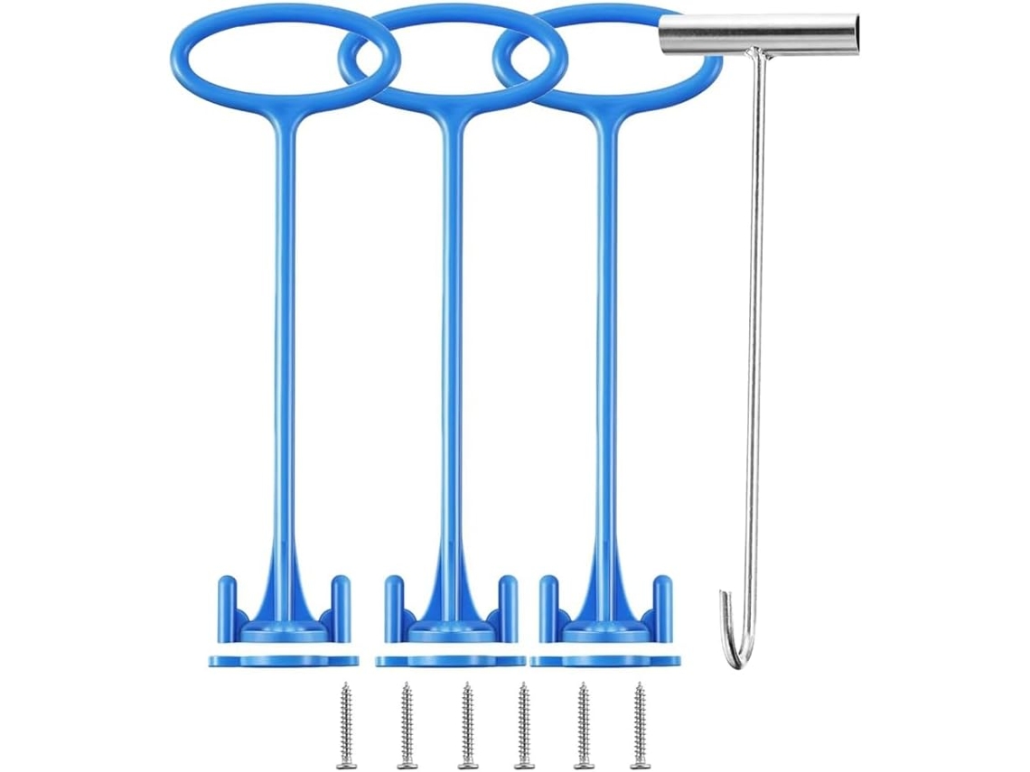Mango Para Cesta De Skimmer, Gancho Universal Para Skimmer De Piscina, Apto Para Piscinas Enterradas, Fácil De Instalar.