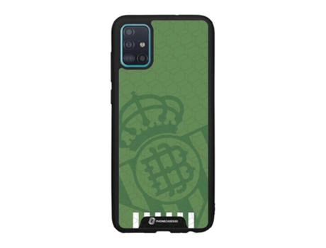 Funda Móvil Oficial Real Betis Fc para Samsung Galaxy A51 PHONECASES3D Piel Sintética Negro