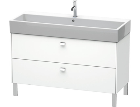 Mueble de aseo DURAVIT Brioso de 118,4 x 45,9 cm 2 extraíbles con sifón y delantal para lavabo Vero Air 235012
