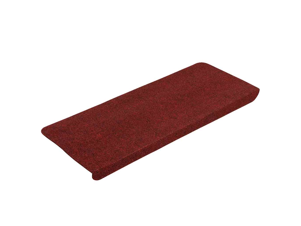 Tapetes Adhesivos Para Escaleras 30 Unidades 65x24,5x3,5 Cm Rojo