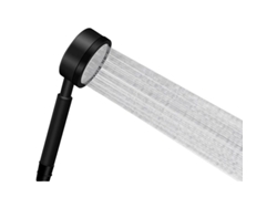 Ducha De Acero Inoxidable 304 Alta Presión Ahorro De Agua Fácil Instalación Baño Negro