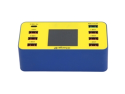 Cargador Usb De Múltiples Puertos 8 Puertos Qc3.0 Pd Estación De Carga Rápida 100-240v Enchufe Uk