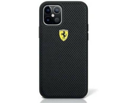 Funda iPhone 12, 12 Pro LMOBILE Original Ferrari Negro