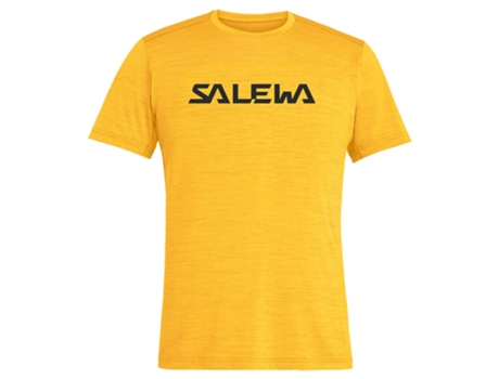 Camiseta de Hombre SALEWA Puez Hybrid Dryton Amarillo (S)