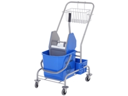 Carro De Limpieza 25l Con 4 Ruedas, Plástico, Azul
