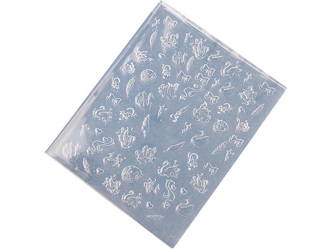 Molde Artístico De Silicona Para Manualidades, Diseños De Grullas Tridimensionales Y Clavos.