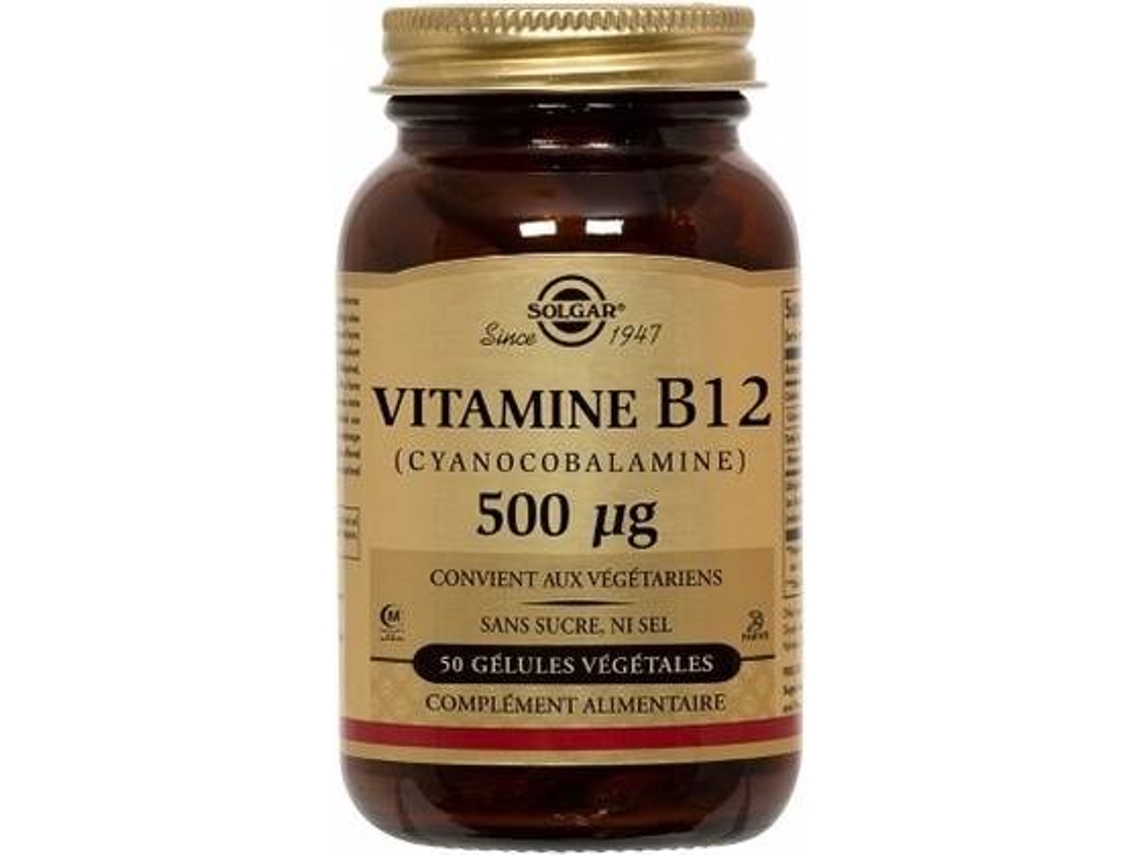 Complemento Alimentar SOLGAR Vitamina B (50 cápsulas vegetais de 500μg (Cereja))