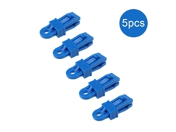 2026-5 Clips De Loneta Ajustables Para Tiendas De Campaña, Camping Y Exteriores, Material Nylon Azul