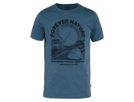 Camiseta de Hombre FJÄLLRÄVEN Equipment Azul (L)