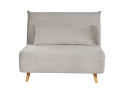 Sofá cama BELIANI Setten de Terciopelo Gris 104x190x82