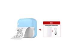Mini Impresora Térmica Portátil Sin Tinta M3 Impresora Inalámbrica Bluetooth Hd Azul Cuich