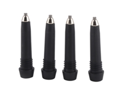 4 puntas de repuesto portátiles para baguettes de trekking y senderismo, fabricadas con acero al carbono-tungsteno.