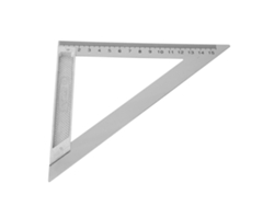 Regla Triangular De 90 Grados Fabricada En Aleación De Aluminio, 15 Cm, Medidor De Ángulo Horizontal