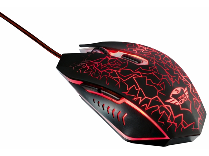 Ratón TRUST GXT (Óptico - 2400 dpi - Negro)