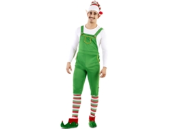 Disfraz de Hombre EUROCARNAVALES Duende Verde con Sombrero (XL )