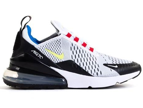 Tenis Deportivas NIKE Air Max 270 Gs (Blanco, Negro - Material Sintético, Tejido- 38,5)