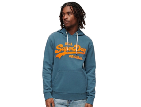Sudadera con Capucha SUPERDRY Soda Pop Vl Azul (S)