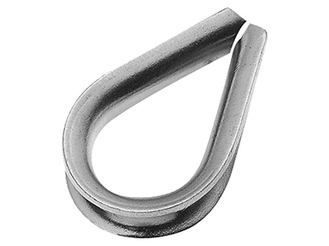 Protector De Cable De Acero Galvanizado Heart Lug M5 - 25 Piezas Para Asegurar Y Proteger Cables