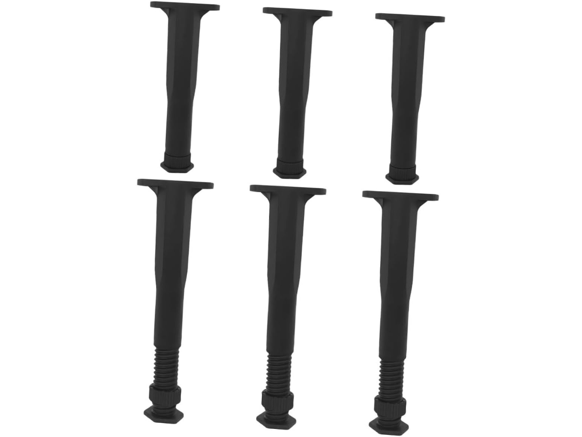 Patas 6 Ajustables Forma T Plástico Cama, Piezas, Altura