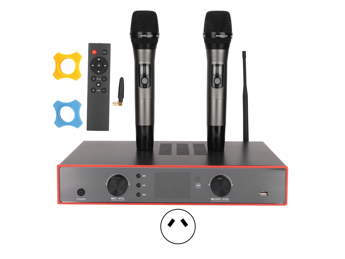 Amplificador de audio Bluetooth (micrófonos inalámbricos estéreo UHF)