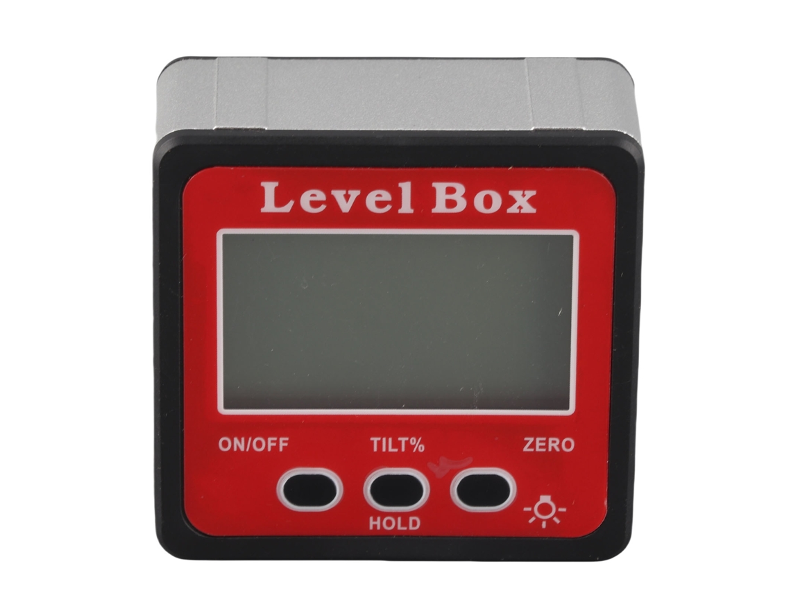Caja De Nivel Digital Con Pantalla Lcd, Inclinómetro, Goniómetro Angular Y Herramienta De Medición Portátil De Alta Precisión.